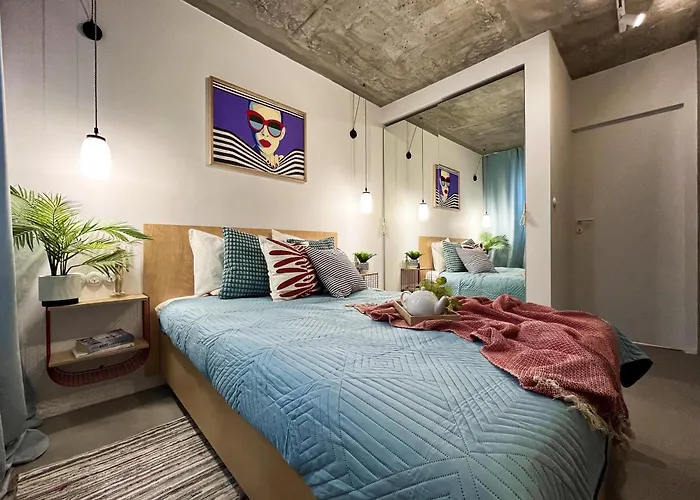 Apartament Funky Vibes - Wyszyńskiego 55 - Self Check-in 24h - Free Parking Wrocław